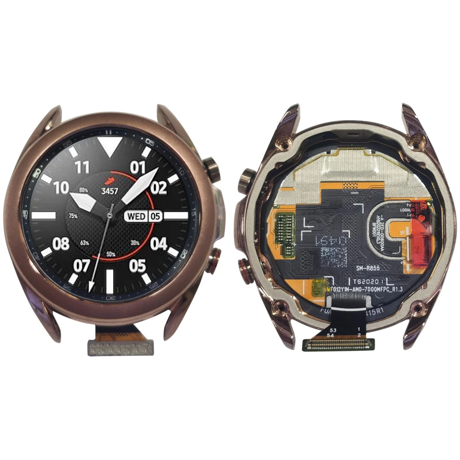 

Original Super AMOLED LCD Display Screen Full Assembly with Frame for Galaxy Watch 3, 41mm, SM-R850, R855, 100% Tested