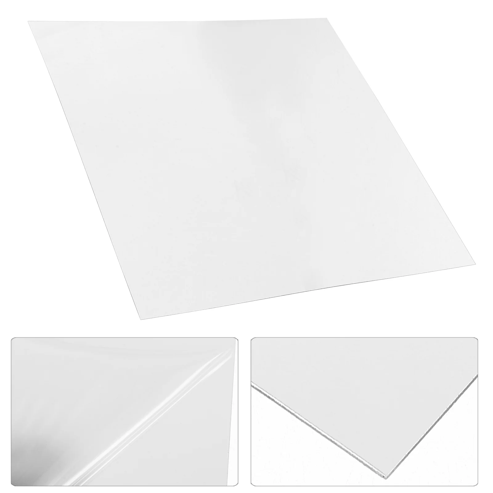 ścienny naklejki na lustra plastikowe kwadratowe udekoruj srebro