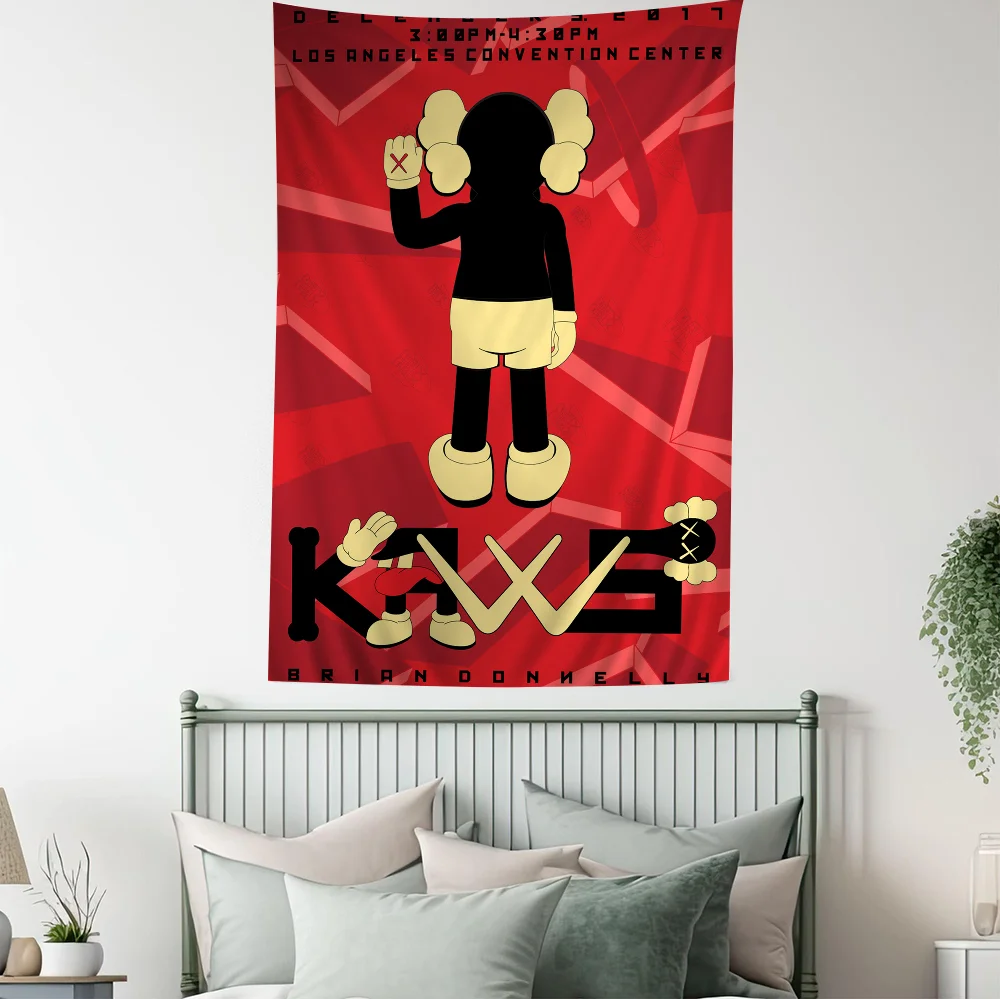 Abstract Graffiti Anda Pop Cute Bear Anime Tapestry Hanging Tarot Hippie Wall Rugs Dorm Home Decor