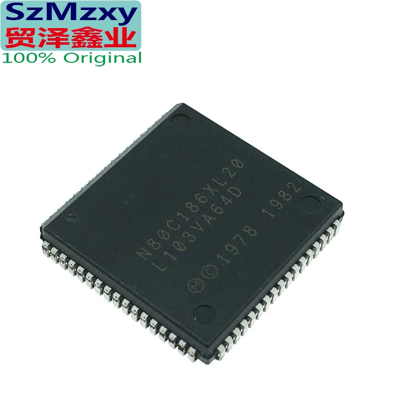 

5PCS New N80C186XL20 N80C186XL N80C186 80C186 PLCC68