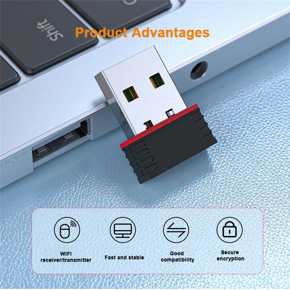 Беспроводной Wi-Fi адаптер USB 2.0 150 Мбит/с
