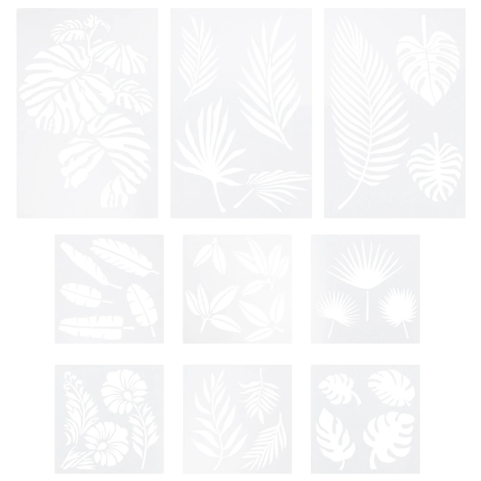 

Hanging Pictures Wall Stencil Graffiti Stencils DIY Drawing Green Leaf Painting Printing