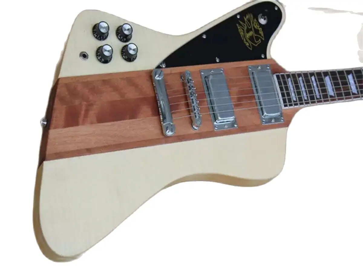 

Flyoung Firebird полностью электрическая гитара Тигровая Кленовая матовая древесная цветная Левая гитара