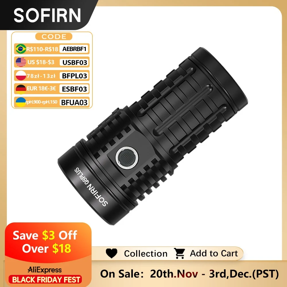 

Sofirn Q8 Plus 6*XHP50.2 фонарик