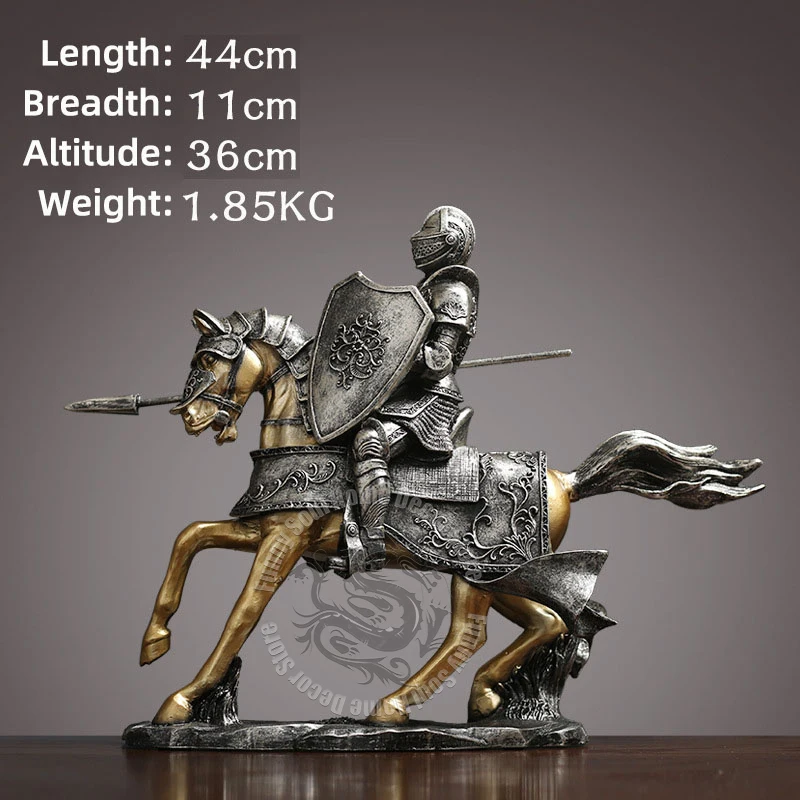 

Статуэтка рыцаря на лошади из полимера