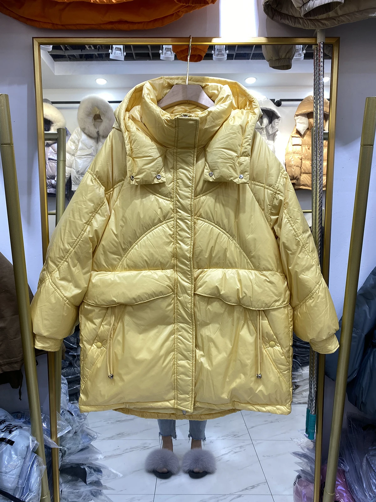 Women Hooded Down Jacket New Casual Style White Duck Down Jackets Autumn Winter Warm Coats And Parkas Female Outwear