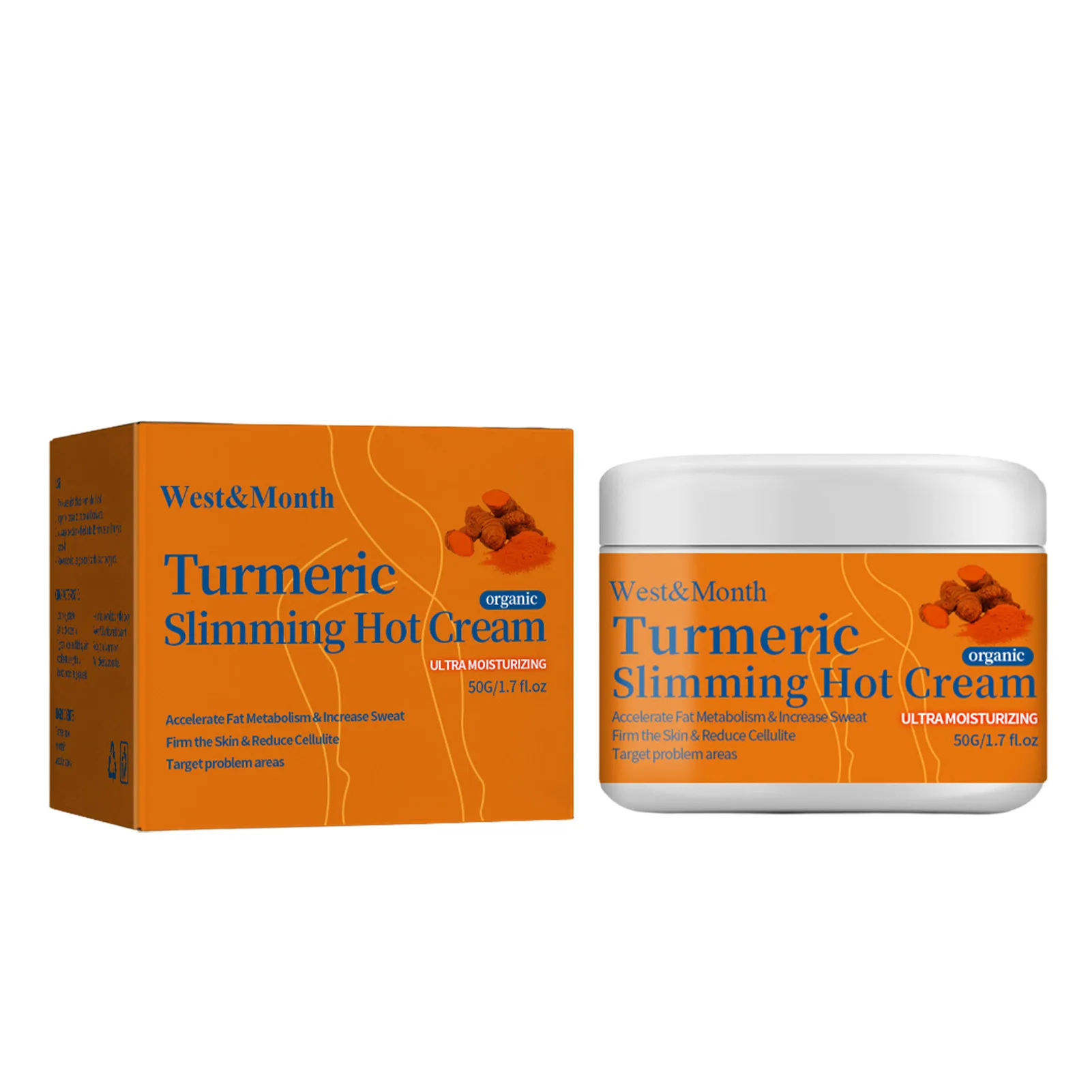 

Fat Burning Cream Turmeric Slimming Cream Anti-cellulite Cream Full Body Slimming Weight Loss Massaging Hot Cream