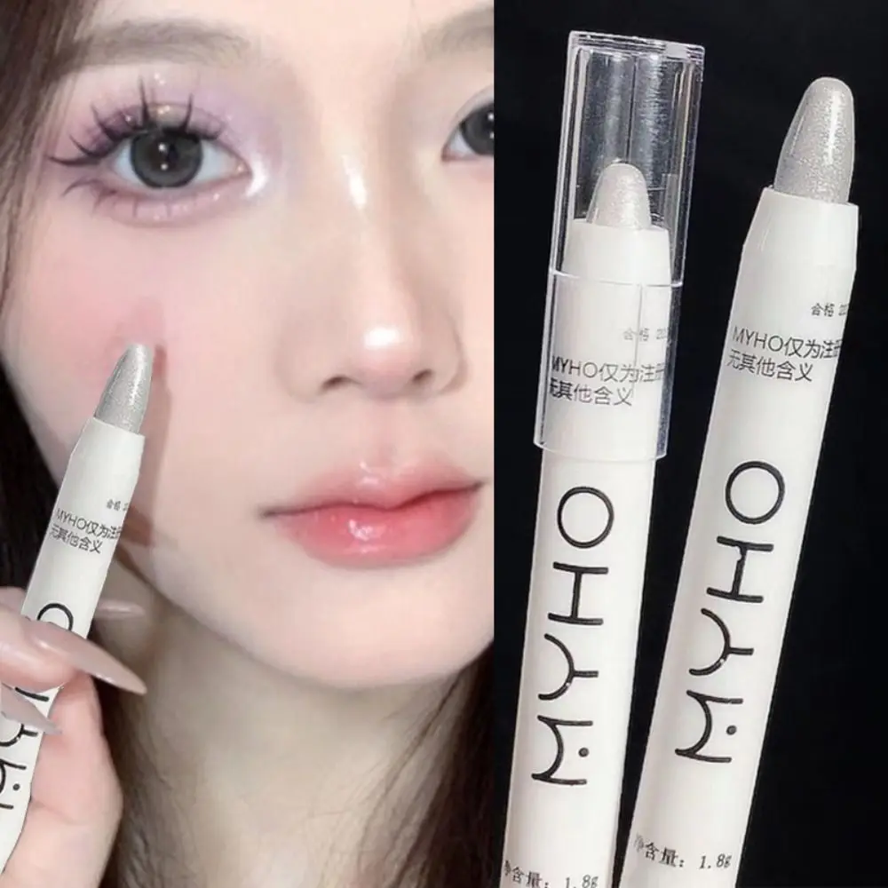 

Pearlescent Matte White Highlighter Pencil Waterproof Shimmer Lasting Glitter Lying Silkworm Eyeshadow Stick Eyes Makeup Tools