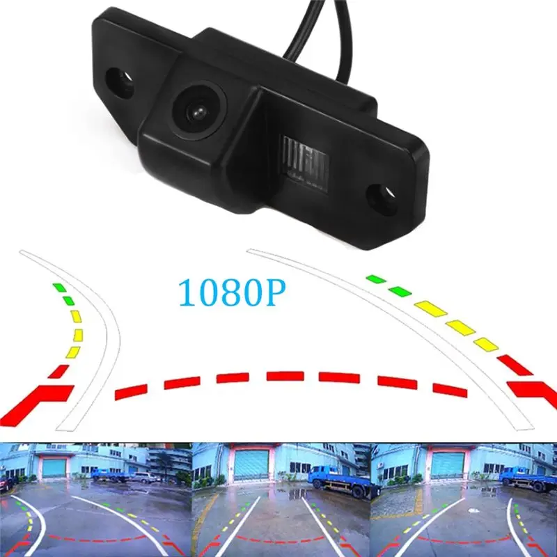 Фото Цветная HD-камера заднего вида CCD для Ford Focus 2 Sedan, C-Max, Mondeo, Dynamic Track, для парковки и заднего хода - ABQF №3