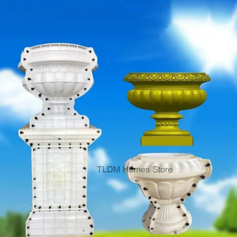 Утолщенная форма для цветочного горшка из АБС-пластика цементная сада балкона