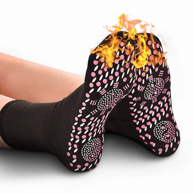 

Winter Self-heating Health Care Socks Women Ski Sports Self Heated Massage Man Short Sock Magnetic Therapy Comfortable Warm Sox