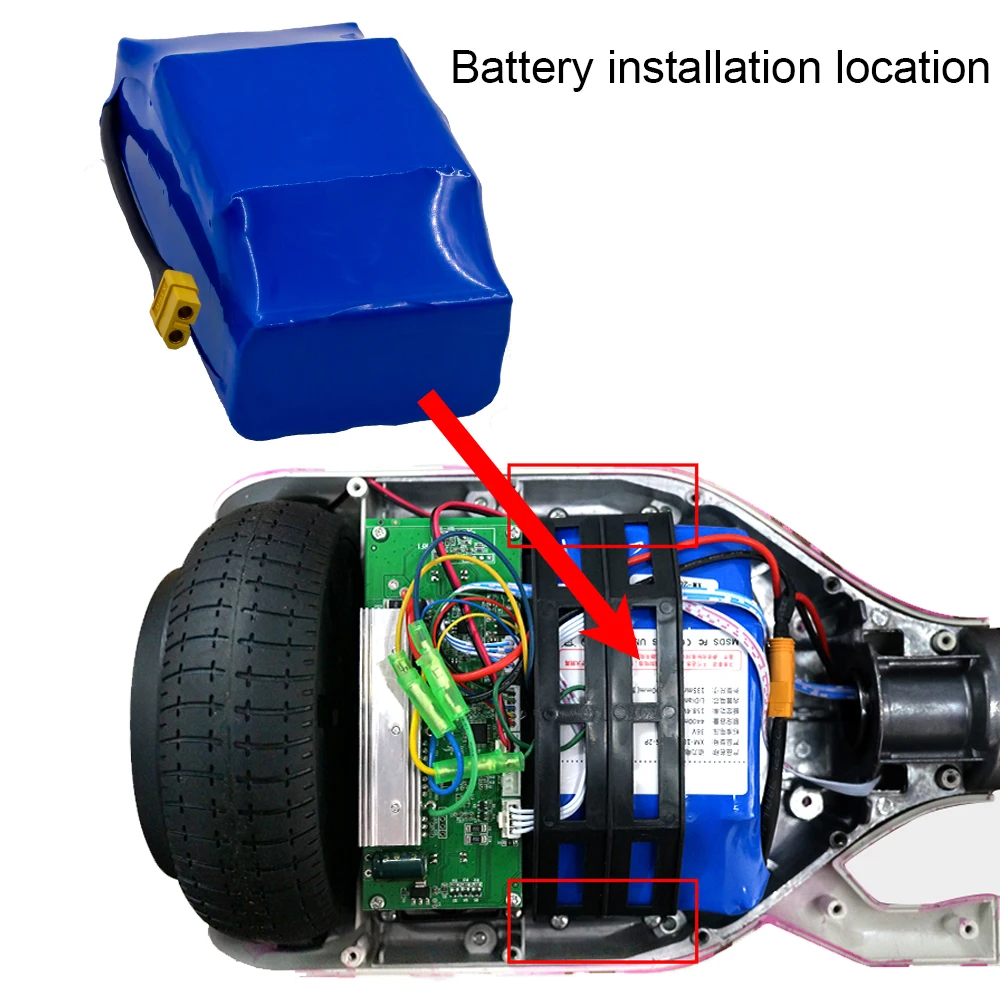 

36V 6000mAh 18650 lithium battery pack Balance car battery pack 10S2P built-in BMS high power battery 6ah 36v bms 18650 CE