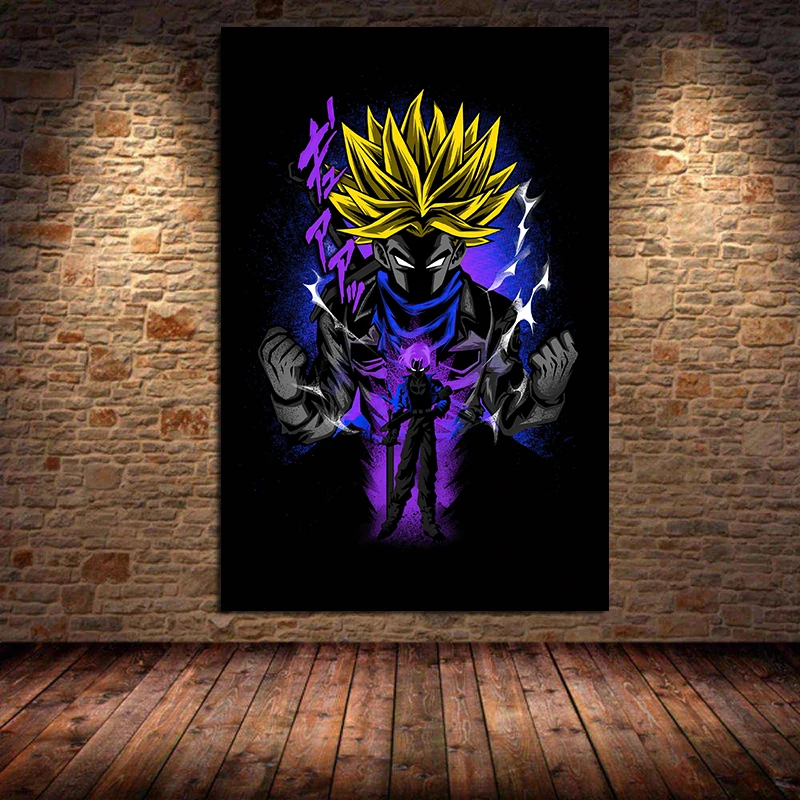 

Japanese Anime Dragon Ball Goku Painting Nordic Style Pictures Wall Art Canvas Poster for Living Home Cuadros Decor