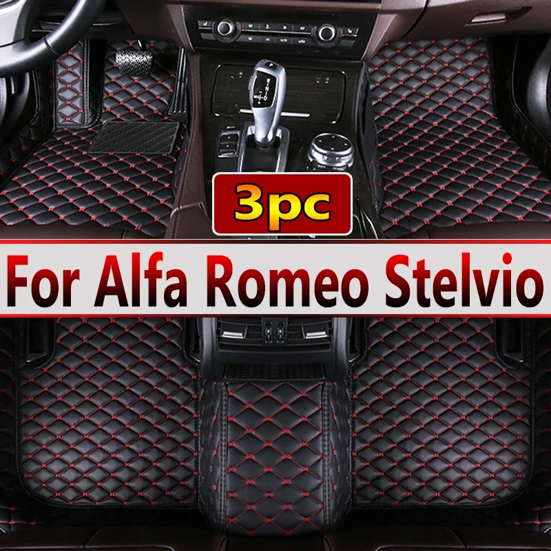 Автомобильные коврики для Alfa Romeo Stelvio 2017 2018 2019 2020 Custom auto foot автомобильный коврик