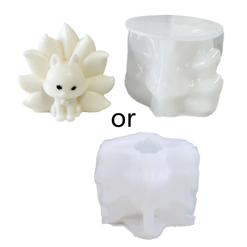 

Candle Molds 3D Silicone Mould Non-stick Easy to De-mold for DIY Crafts Ornament