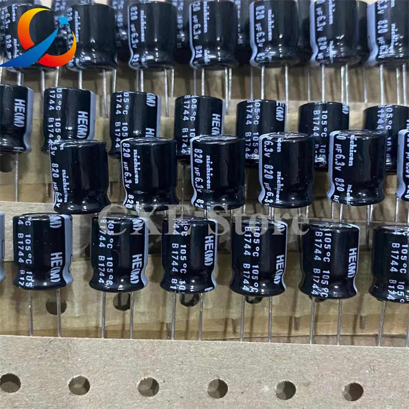 10 шт. электролитические конденсаторы NICHICON 12 5 в 820 мкФ 10x6 3 мм UHE0J821MPD1TD новинка