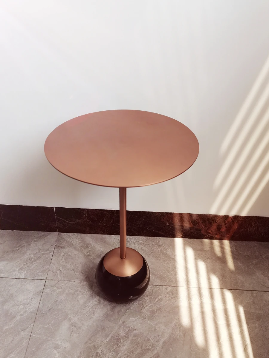 

Living room sofa, Nordic light luxury small side table, coffee table, modern designer simple movable side marble corner table