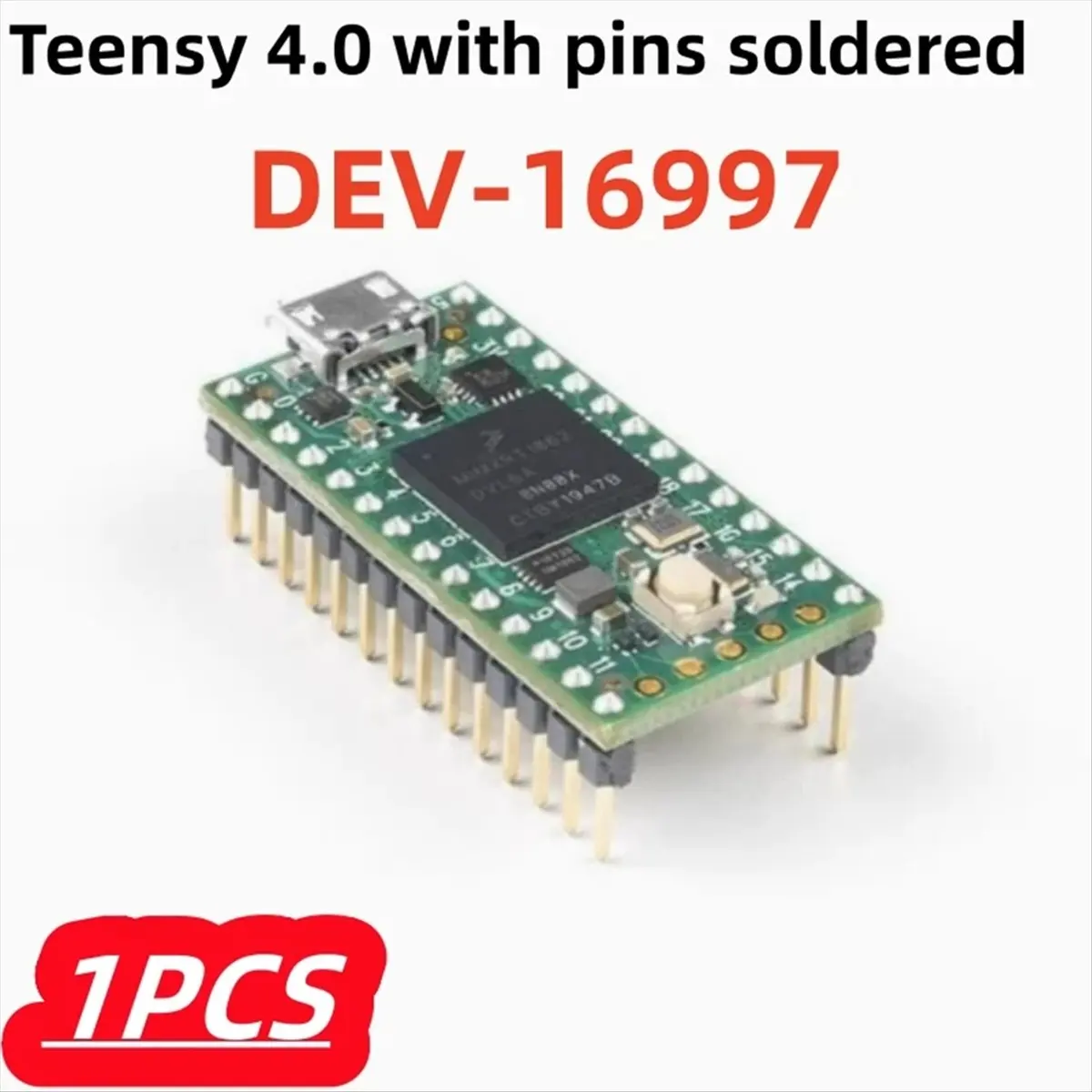 Фото ЛУЧШИЙ ВЫБОР) 1 шт. Плата для разработки DEV-16997 Teensy 4.0 с разъемами IMXRT1062 600 МГц, паянные контакты №4
