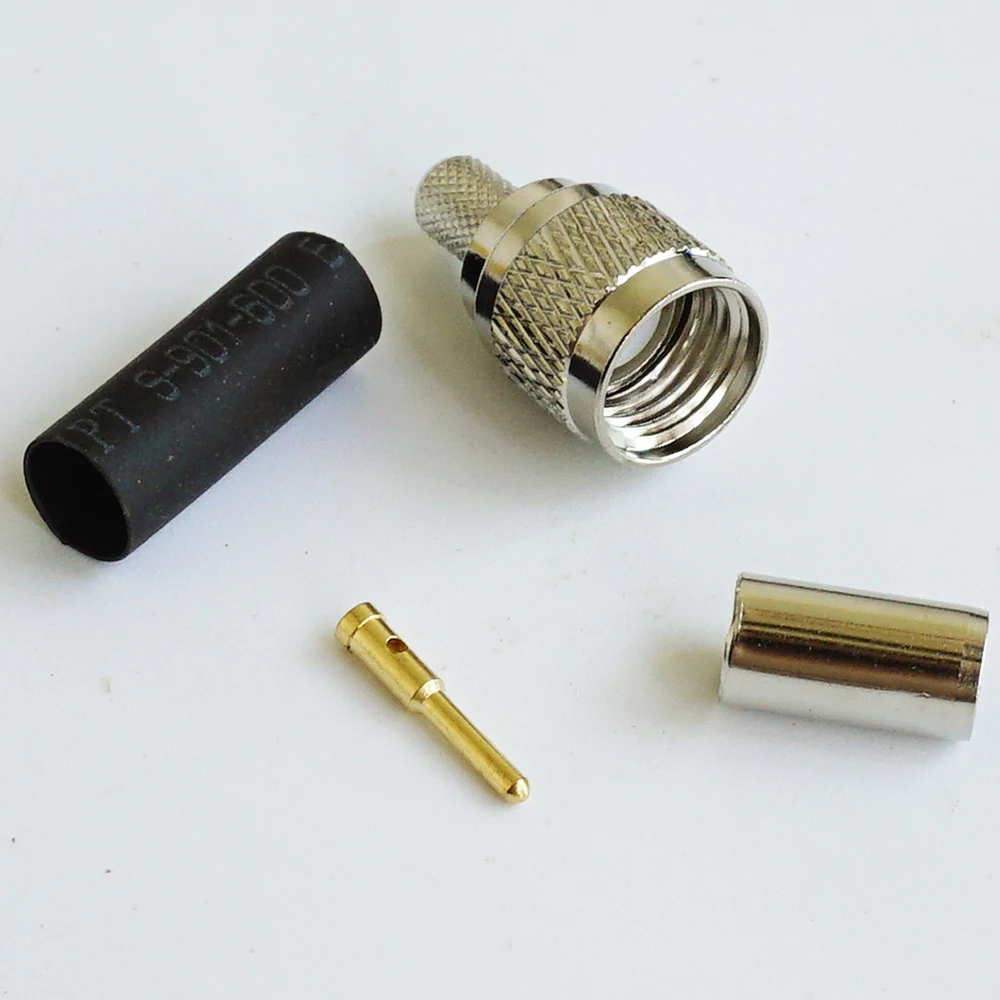 MINI UHF штекер RF коаксиальный коннектор обжимной соединитель для RG58 RG142 RG223 RG400 LMR195