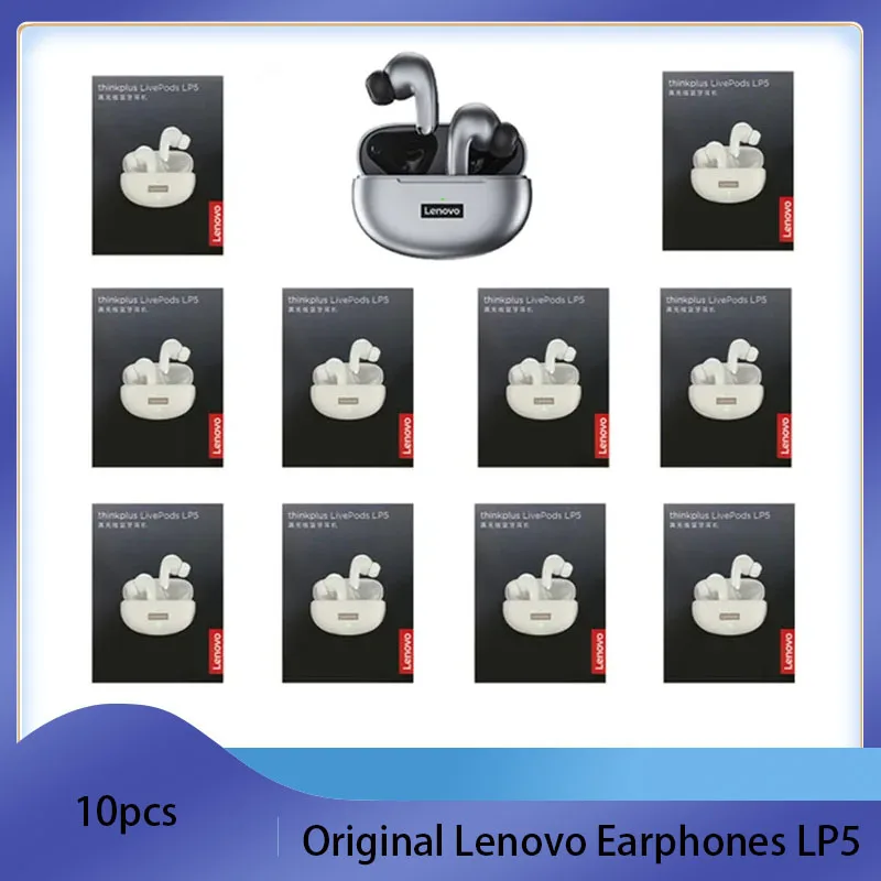 

Оригинальные наушники Lenovo Thinkplus LP5, Bluetooth 5,0, tws наушники LP40, стереогарнитура с микрофоном, наушники-вкладыши с шумоподавлением
