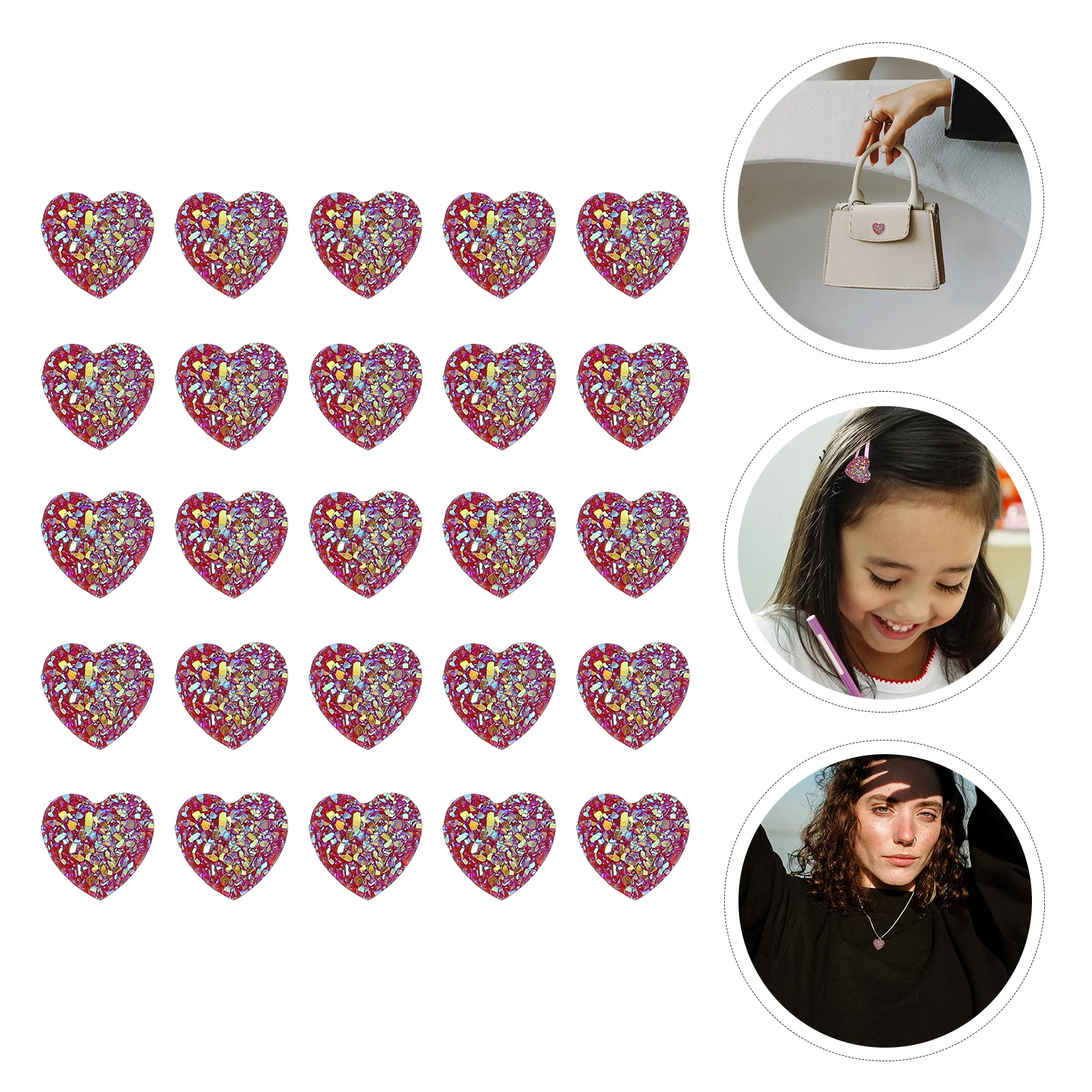 

Flatback Resin Diy Heart Charms Decor Round Scrapbooking Craftmermaid Flatbacks Rhinestone Love Case Ornament Sequin