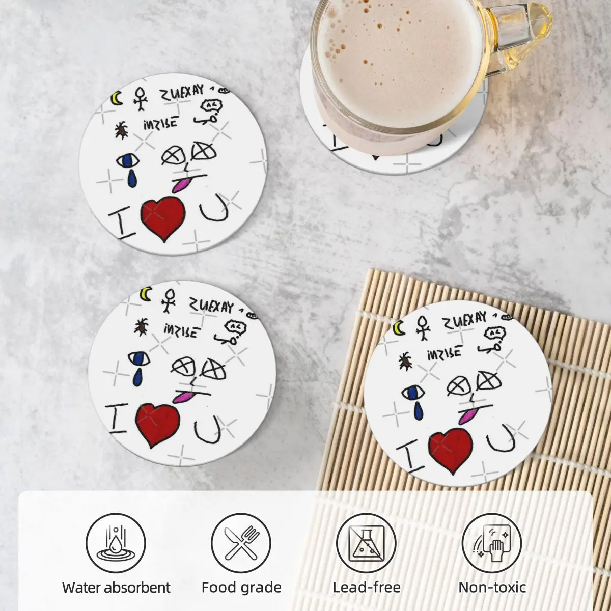 Тексты песен ночногомана It S Always Sunny Керамические подставки для кухонного бара (4