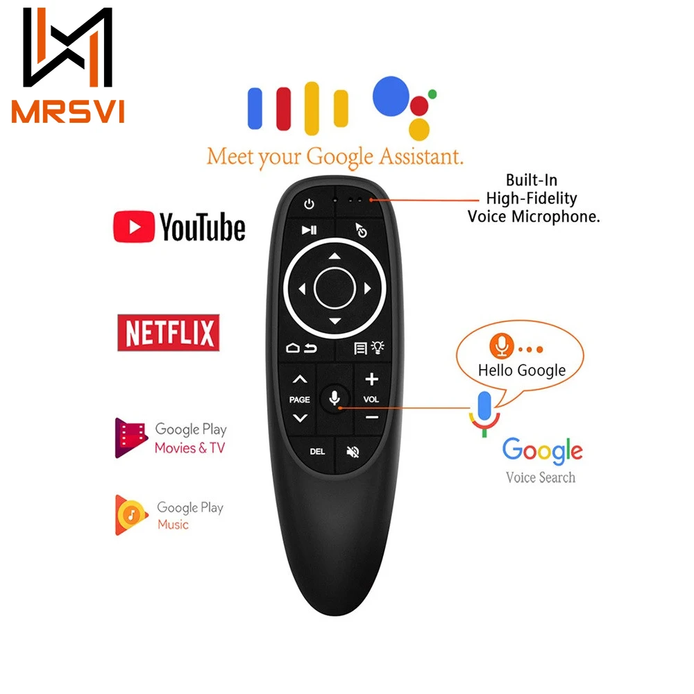 Смарт-пульт MRSVI G10S Pro, 2,4 ГГц, с голосовым ИК-обучением