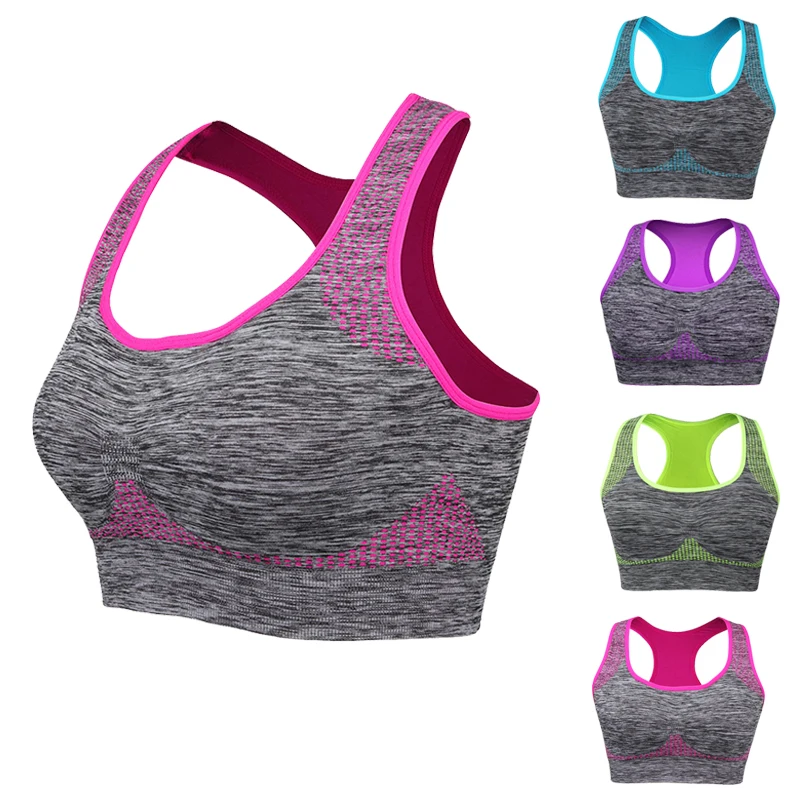 

Quick Dry Sports Bra for Women ,Padded Push Up Yoga Sports Bra,Women Shockproof Gym Running Bra,Seamless Fitness Workout Bra Top