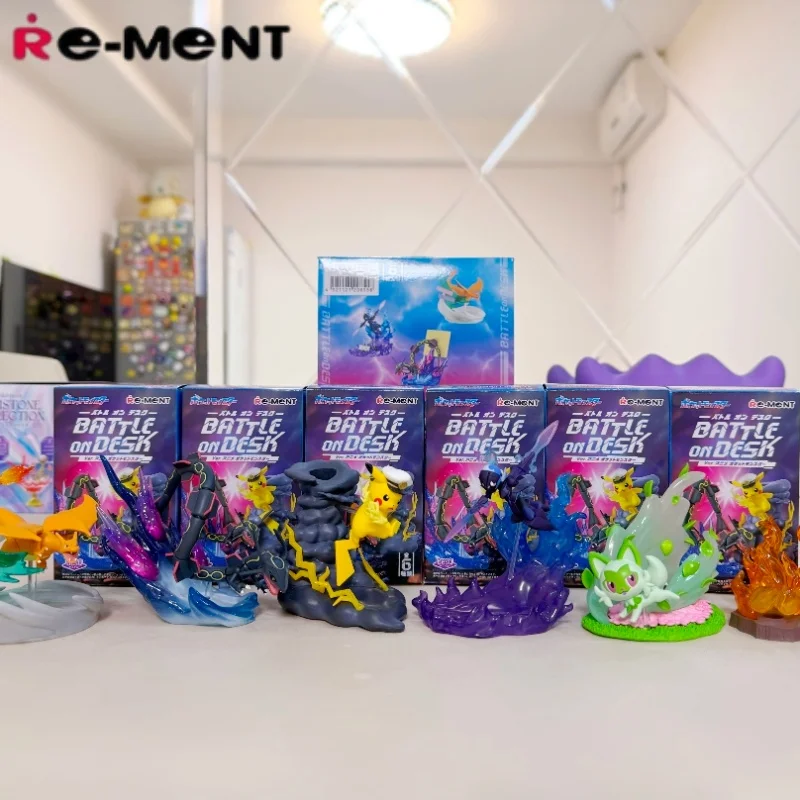 Фото Фигурки Re-Ment Pokemon: Серия «Битва на столе» — Спригатито, Райкуаза, Сериленд, Чаризард, Пикачу, Фуэко. Модели-украшения. №1