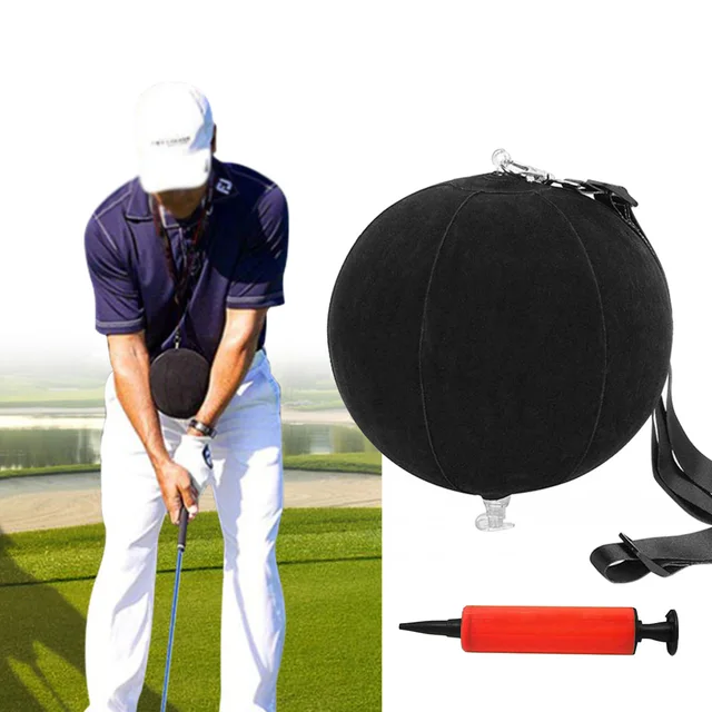 Golf Swing Trainer Ball With Inflatable Assist Posture