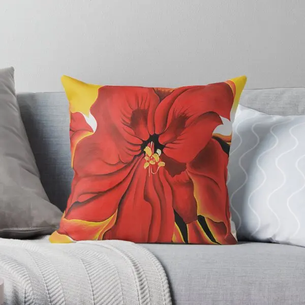 

Georgia O Keeffe Printing Throw Pillow Cover Soft Office Square Throw Bedroom Home Cushion Bed Fashion Car Pillows not include