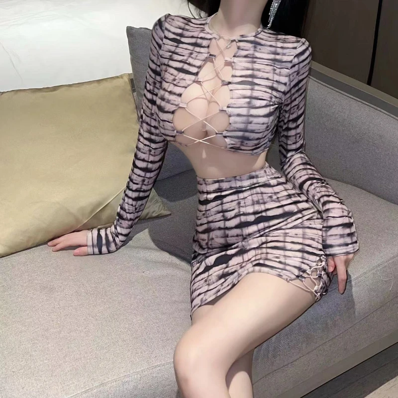 Платье с принтом