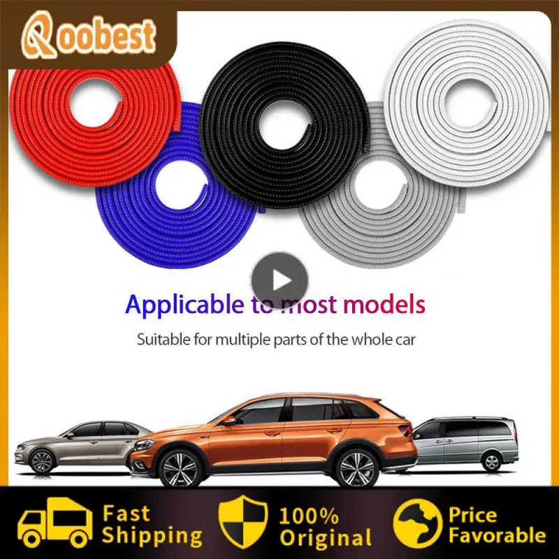

Car-styling Car Styling Trim Sticker Convenient Operation Durable Exterior Car Chrome Body Strip Bumper Protective Steel Pvc