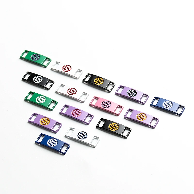

Logo icon Shoelace Buckle Metal Shoelaces Buckle Accessories Metal Lace Lock DIY Sneaker Kits Metal Lace Buckle Shoe decoration