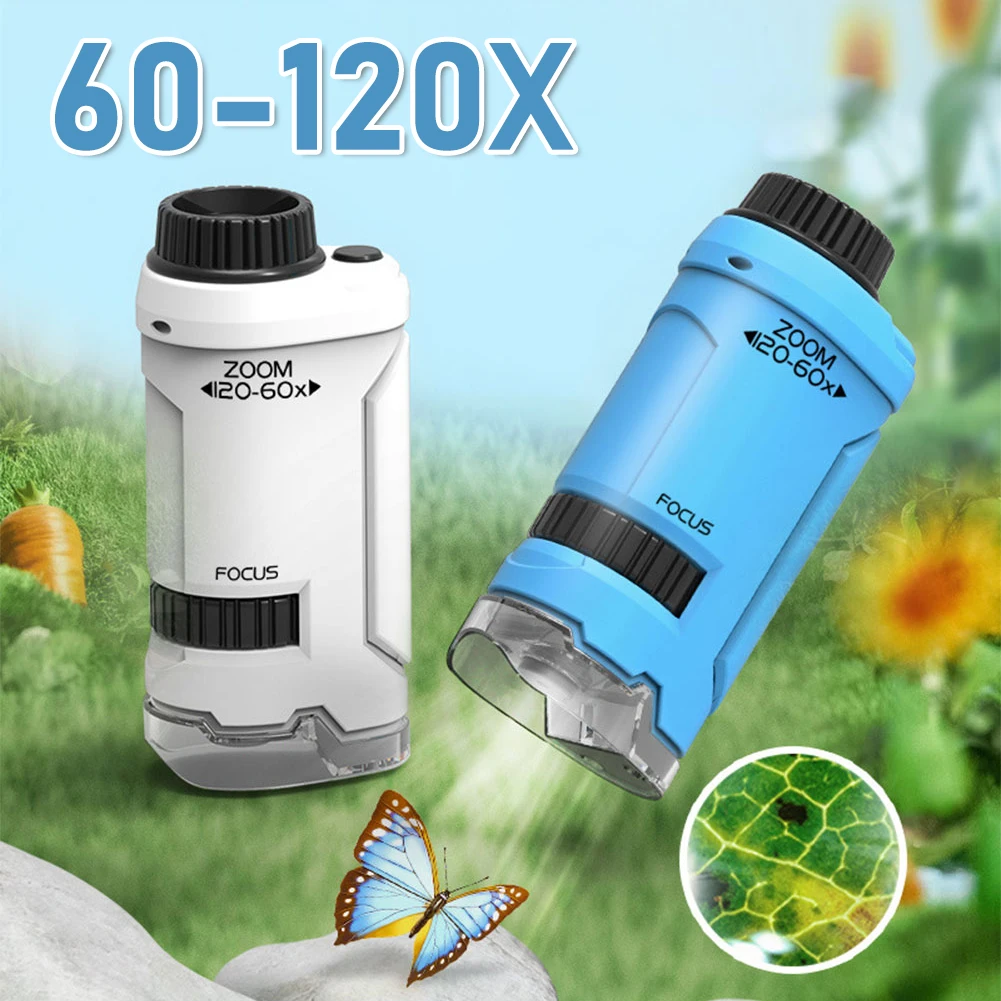 Ручной микроскоп с светодиодной подсветкой 60-120X