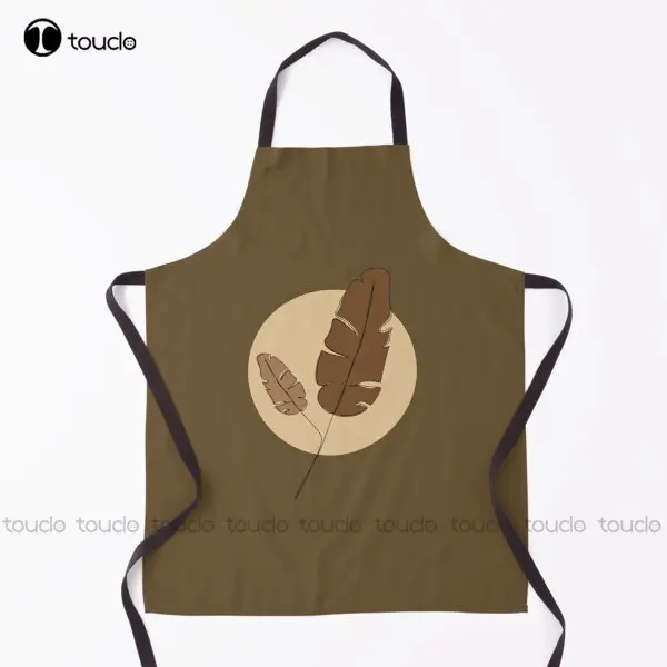 

Earth Tone Heartstopper Leaves Delicate Dandelion Flower Plants Are Friends Apron Garden Kitchen Household Cleaning Custom Apron