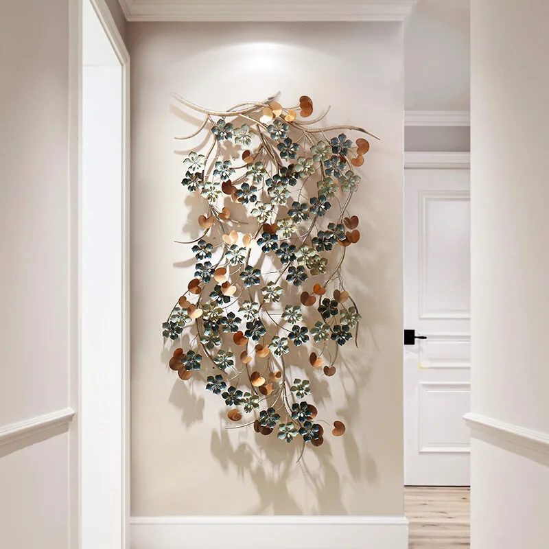 

European-style Three-dimensional Home Wrought Iron Wall Decoration Hotel Porch Wall Hangings Living Room Wall Decoration