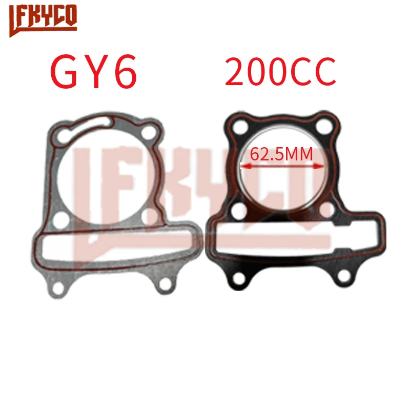 

Комплект прокладок для головки цилиндра питбайка, мотоцикла GY6 CG200 125CC 200CC 50CC 60CC 80CC 100CC, запчасти для характеристик мопеда, скутера