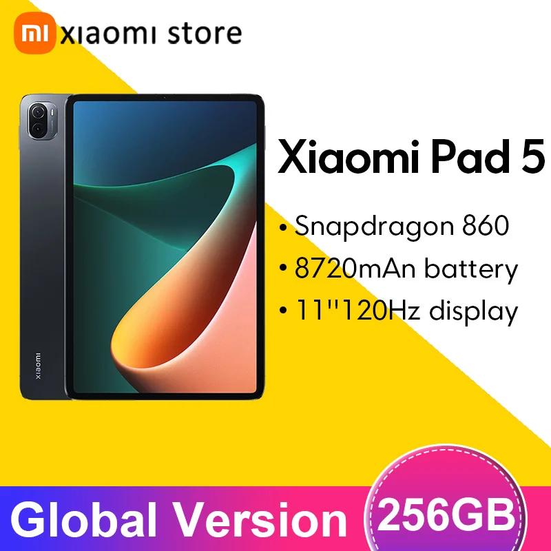 

Global Version Xiaomi Pad 5 Snapdragon 860 11'' WQHD+ 120Hz Display 4 Stereo Speakers 8720mAh MI Tablet 5 Free Shipping Genuine