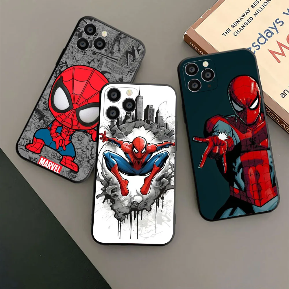 Силиконовый чехол для Huawei Y5P Y6 Y6S Y6P Nova 2 2i 3 3i 4E 5T P20 P30 P40 Y9A Lite Pro KK-61 Человек-паук