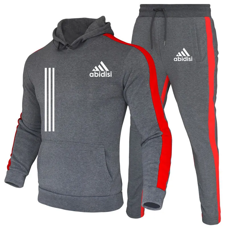 

2022 Tracksuit Men Sets Winter Hoodies Pants 2 Piece Set Running Hoody Mens Brand Sweatshirt Sport Joggers Sweatpants Suit Male