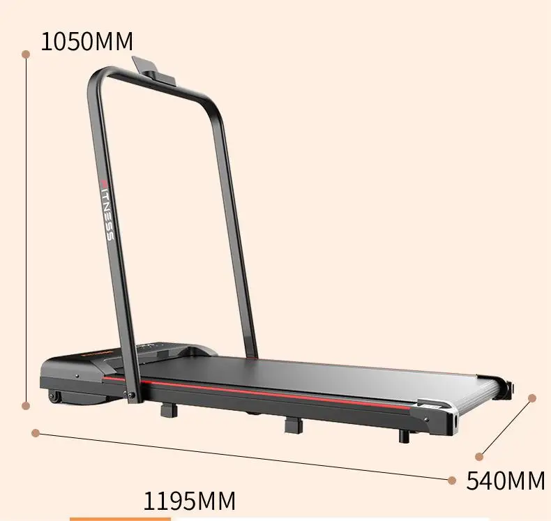 Бытовая бесшумная плоская беговая дорожка Многофункциональная регулировка