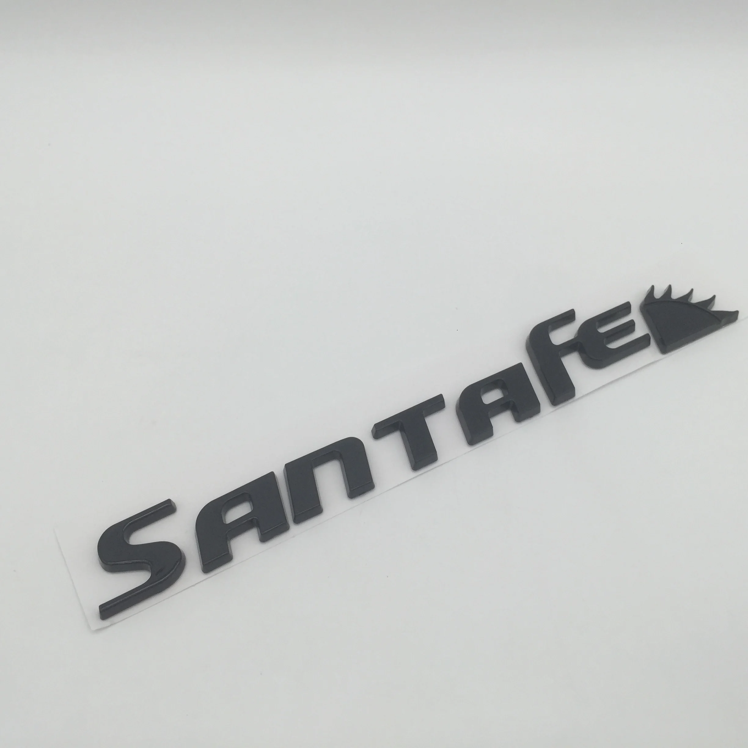 1pcs 3D ABS high quality SANTAFE SANTA FE car Letter Rear tail trunk Emblem badge sticker Decals styling auto Accessories - купить по