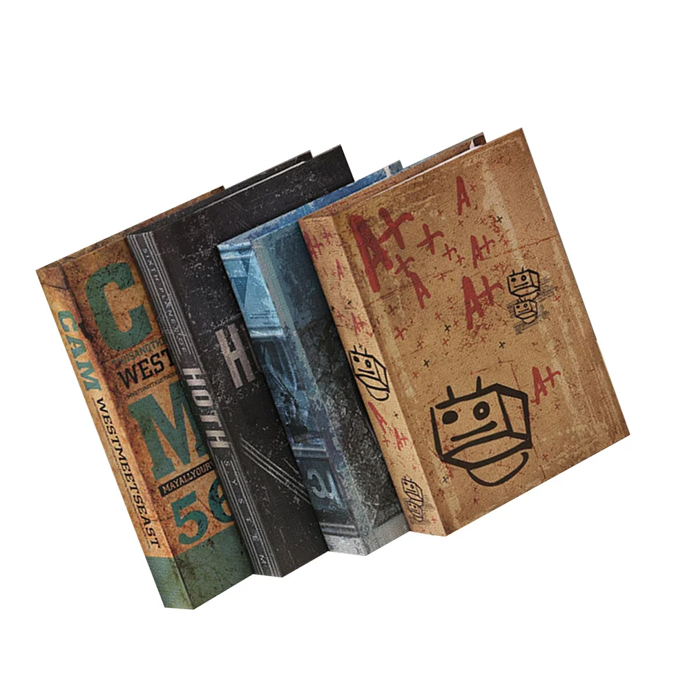 

Book Books Decor Decorative Decoration Fake Faux Vintage Stack Model Farmhouse Box Bookshelf Wall Homefalse Decorations Bookcase
