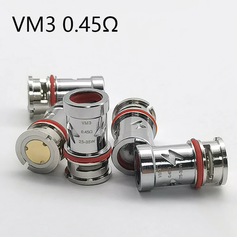 5 шт. сменная катушка VM3 Ом PnP для VOOPOO VINCI R/X/AIR DRAG S/X/AIR ARGUS GT/AIR/PRO V.SUIT NAVI Kit |