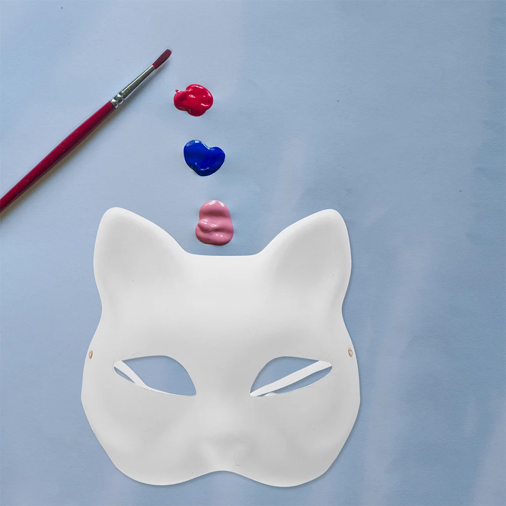 2 шт. пустая маска белые ремесленные маски бумажная лиса для украшения DIY ручная