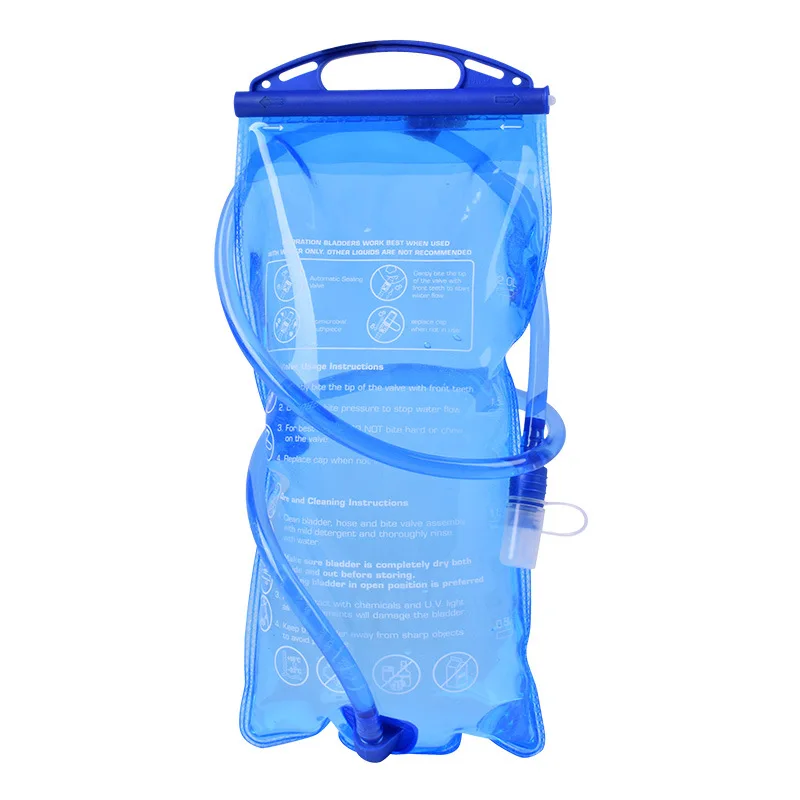 

INOXTO 1.5L/2L Outdoor Cycling Running Foldable TPU Water Bag With Drinking Pipe Sport Hydration Bladder Camping Hiking Climbing