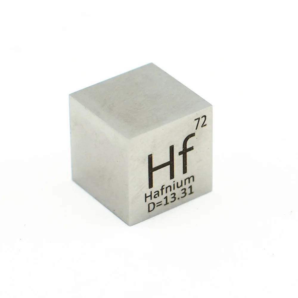 

99.9% High Purity Hafnium Hf Metal Carved Element Periodic Table 10mm Cube