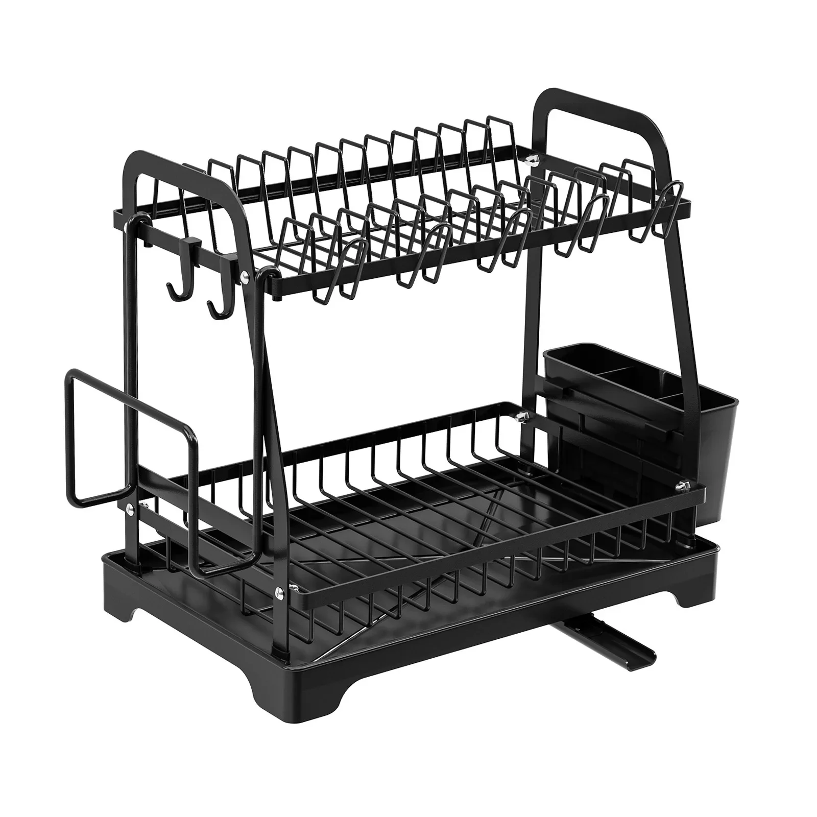 2-уровневая сушилка для посуды держатель столовых приборов из нержавеющей стали