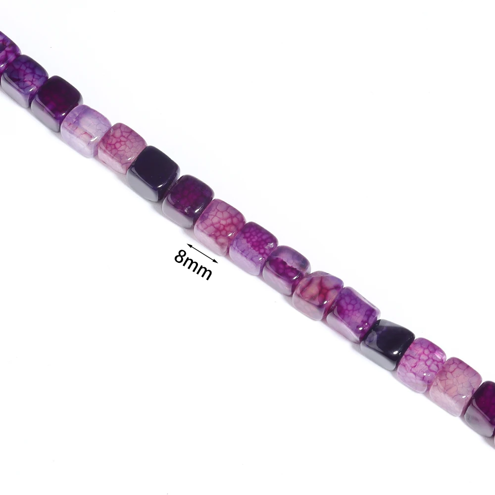 1 нить турмалиновые Квадратные бусины из агата натуральный спейсер оникса